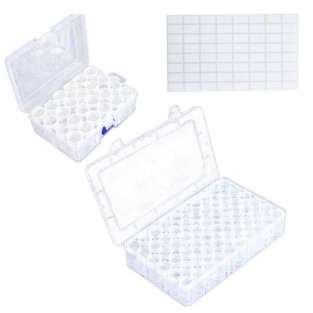 Seed Storage Box 60x24 Slots Clear Seed Storage Organizer With Lid